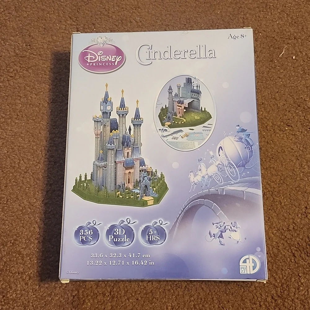 NIP Disney Princess Cinderella 3D Puzzle Castle Ages 8+ Activity Toy Girls